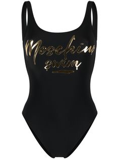 Moschino купальник с логотипом