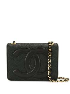 Chanel Pre-Owned сумка на плечо Jumbo 1985-1990 годов с логотипом CC