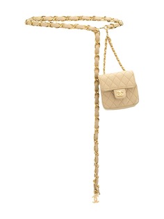 Chanel Pre-Owned стеганая поясная сумка 1990-х годов