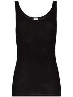 Saint Laurent топ без рукавов с U-образным вырезом