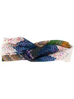 Missoni повязка на голову с драпировкой и принтом