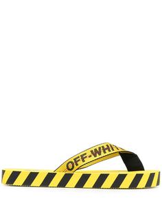 Off-White logo-tape detail flip-flops