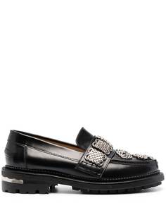 Toga Pulla chain appliqué chunky-sole loafers