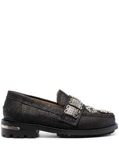 Toga Pulla woven chunky sole loafers