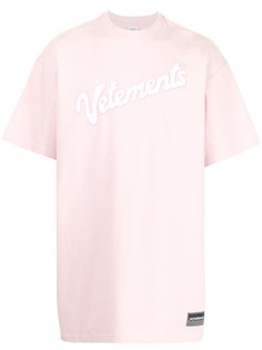Vetements футболка с короткими рукавами и логотипом