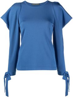 Alberta Ferretti джемпер с объемными плечами