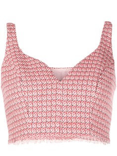 Pinko укороченный топ из твида