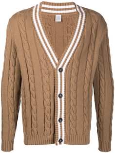 Eleventy cable-knit button-up cardigan