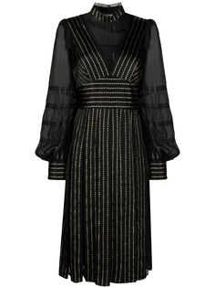 Temperley London полупрозрачное платье миди Eddie