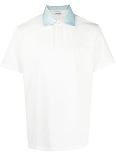 LANVIN рубашка поло с вышитым логотипом