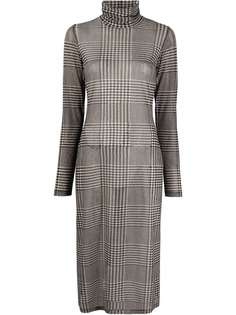 MM6 Maison Margiela сетчатое платье в клетку