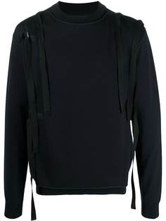 Jil Sander многослойная толстовка с завязками