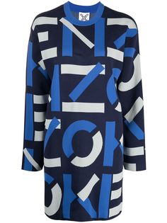Kenzo трикотажное платье с логотипом