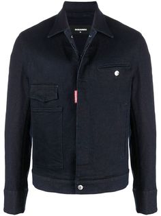 Dsquared2 джинсовая куртка с нашивкой-логотипом