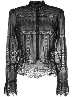 Ermanno Scervino блузка с цветочным принтом