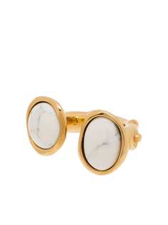 LOEWE marble detail U-shape ring