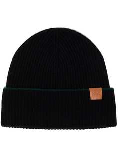 LOEWE logo-patch wool beanie
