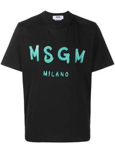 MSGM футболка с логотипом