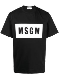 MSGM футболка с логотипом