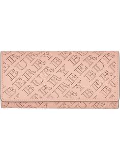 Burberry кошелек с перфорированным логотипом