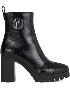 Giuseppe Zanotti ботильоны с логотипом сбоку