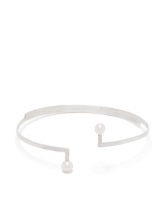 Hsu Jewellery браслет Unfinishing Line с жемчугом