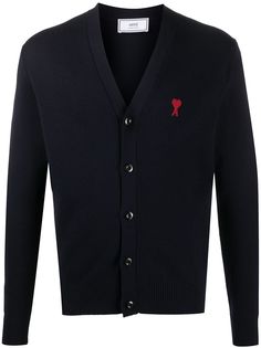 AMI Paris кардиган с монограммой Ami de Coeur