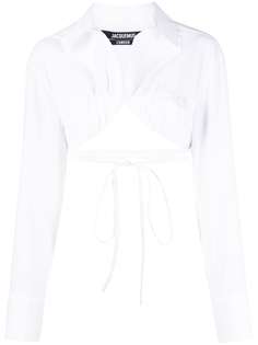 Jacquemus strap-detail cropped shirt