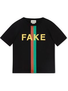 Gucci Kids футболка с надписью