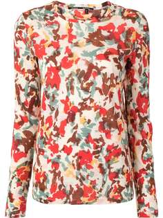 Proenza Schouler FLORAL TISSUE JERSEY T-SHIRT