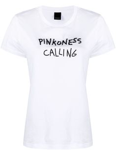 Pinko beaded logo T-shirt