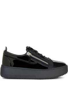 Giuseppe Zanotti массивные кроссовки с молниями