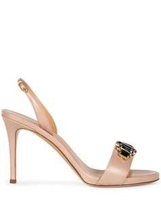 Giuseppe Zanotti босоножки на шпильке со стразами