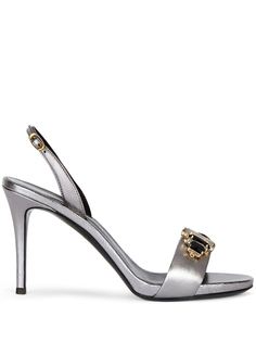 Giuseppe Zanotti босоножки на шпильке со стразами