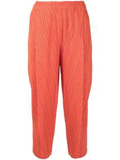 Pleats Please Issey Miyake укороченные плиссированные брюки