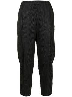 Pleats Please Issey Miyake укороченные плиссированные брюки