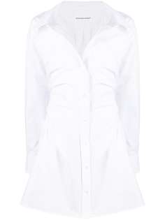 T By Alexander Wang платье-трапеция со сборками