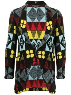 Comme Des Garçons Pre-Owned куртка с геометричным принтом