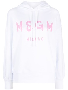 MSGM худи с кулиской и логотипом
