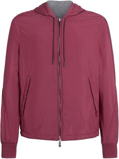 Ermenegildo Zegna куртка на молнии с капюшоном