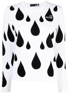 Love Moschino жаккардовый джемпер с узором