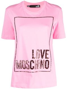 Love Moschino футболка с логотипом