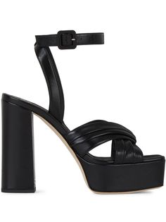 Giuseppe Zanotti босоножки на платформе с перекрестными ремешками