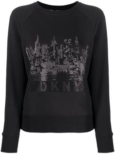 DKNY толстовка с кристаллами