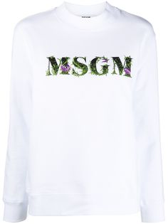 MSGM толстовка с вышитым логотипом