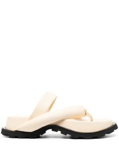 Jil Sander двухцветные сандалии