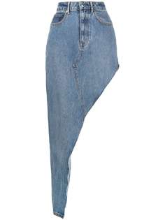 Alexander Wang джинсовая юбка асимметричного кроя