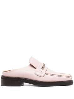 Martine Rose chain-embellished backless loafers