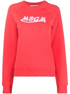 MSGM толстовка с круглым вырезом и логотипом