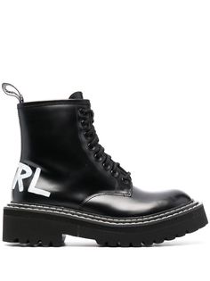 Karl Lagerfeld ботинки Troupe с логотипом